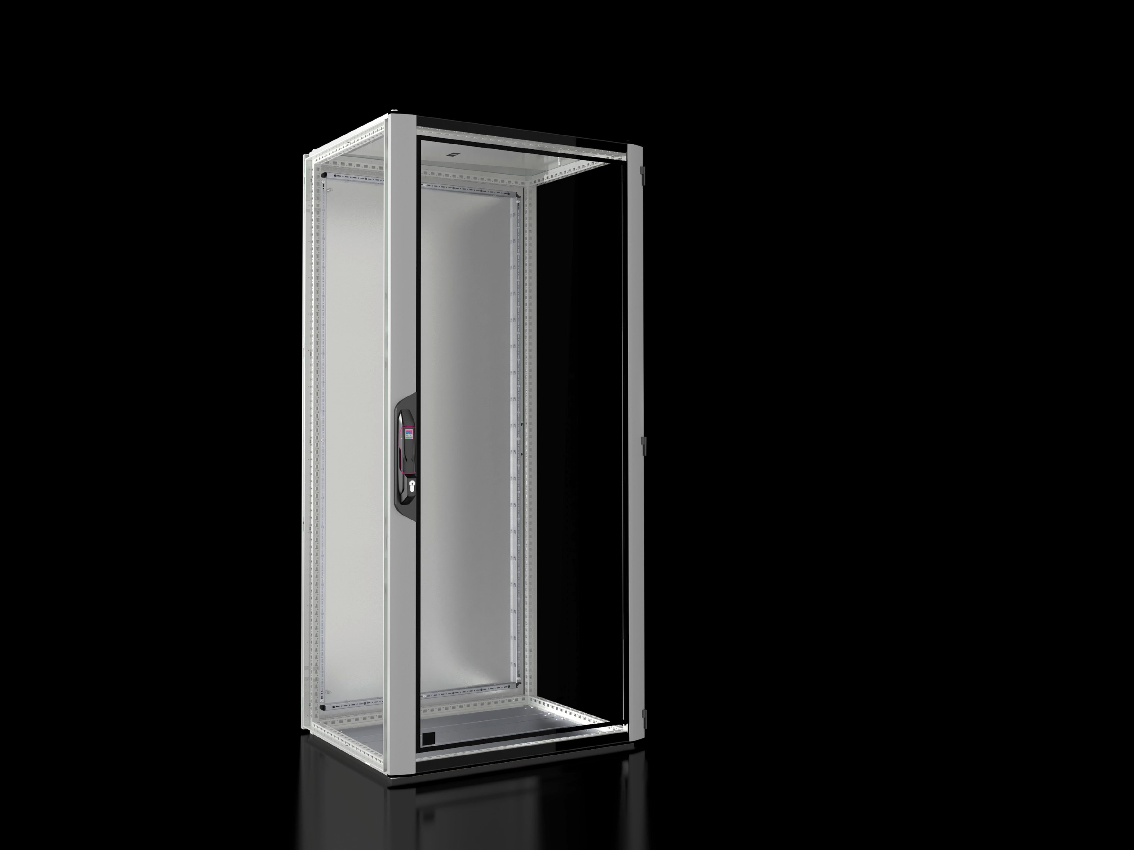 Glazed Rack Network/server rack VX IT with glazed door, IP 55, empty enclosure ...