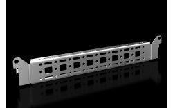 Punched section with mounting flange, 14 x 39 mm