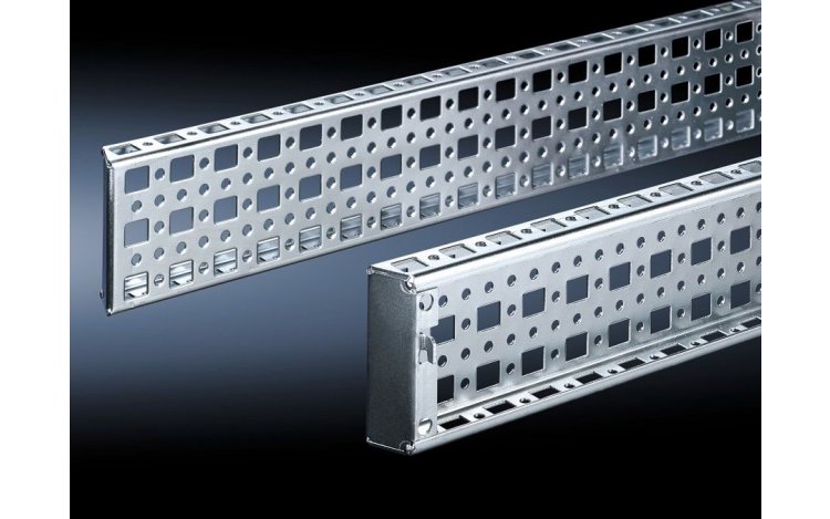 TS punched section with mounting flange, 23 x 73 mm