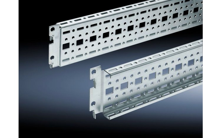 TS punched section with mounting flange, 17 x 73 mm