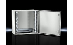 Wall-mounted enclosures AX IT with 482.6 mm (19") mounting angles, depth-variable