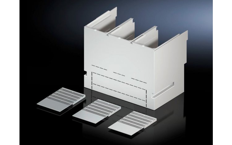 Contact hazard protection cover plate for component adaptors