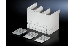 Contact hazard protection cover plate for component adaptors